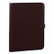 brown Italian leather padfolio with snap closure
