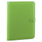 green Italian leather padfolio with snap closure