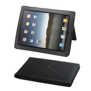 black Napa cowhide adjustable iPad case