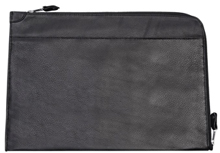 black leather underarm briefcase
