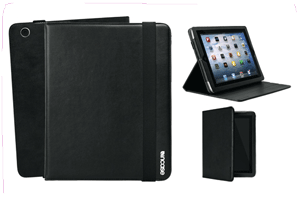 black poly convertible book jacket for iPad2
