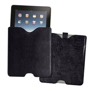 croco grain bonded leather iPad sleeve