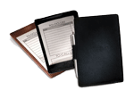 black and brown leather note jotters