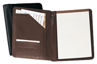 black and brown bonded leather junior padfolios