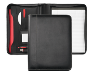 black bonded leather clearance padfolio