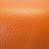 orange pebble textured leather sample