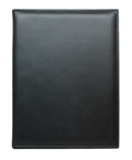 outside view of top-grain black leather letter-size padfolio