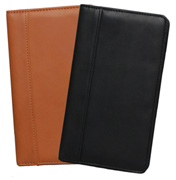 british tan and black leather junior padfolios