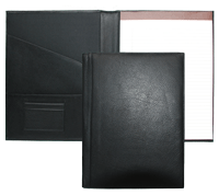 black topgrain leather padfolios