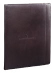 outside view of mahogany classic leather jr. portfolio