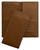 tan Florentine Napa leather checkbook holder