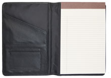 Classic junior padfolio in premium black polyurethane